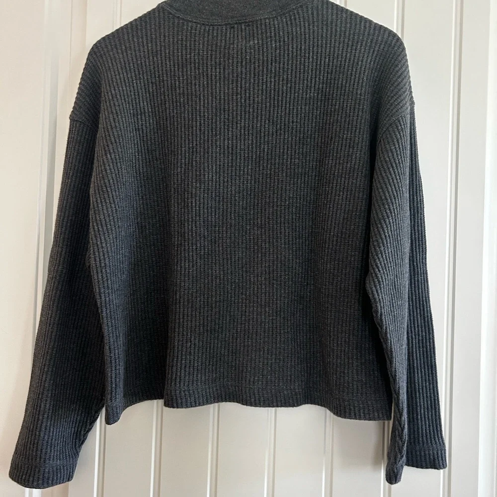 Gap oversized long sleeve waffle t-shirt - Picture 5 of 8